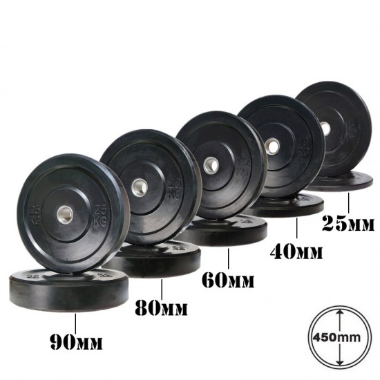 RUBBER BUMPER PLATE 15kg OPTIMUM 