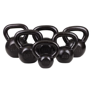KETTLEBELL 10KG BLACK MAT OPTIMUM