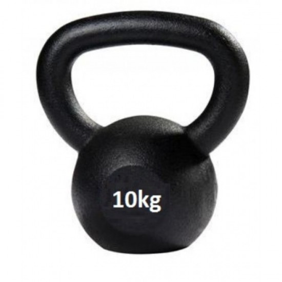 KETTLEBELL 10KG BLACK MAT OPTIMUM 