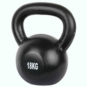 KETTLEBELL 18KG BLACK MAT OPTIMUM