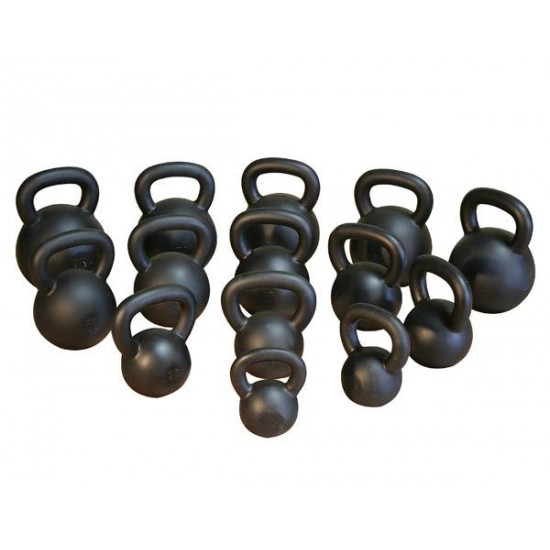 KETTLEBELL 18KG BLACK MAT OPTIMUM 