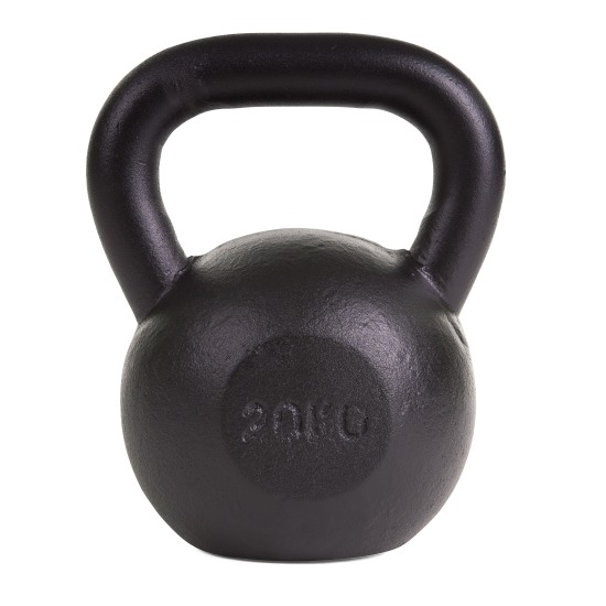 KETTLEBELL 18KG BLACK MAT OPTIMUM 