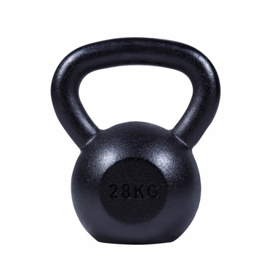 KETTLEBELL 28KG BLACK MAT OPTIMUM KETTLEBELL 28KG BLACK MAT OPTIMUM