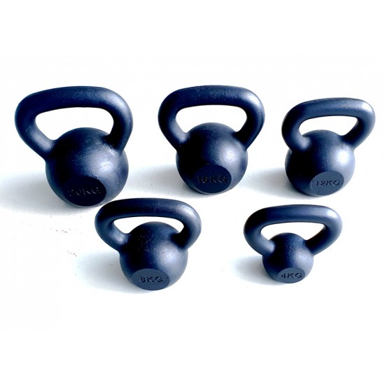 KETTLEBELL 4kg BLACK MAT OPTIMUM 