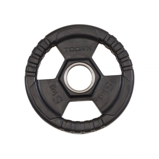 ΔΙΣΚΟΣ ΠΛΑΣΤΙΚΟΣ Φ50 (5,0kg) ΜΕ ΛΑΒΕΣ Toorx  ΔΙΣΚΟΣ ΠΛΑΣΤΙΚΟΣ Φ50 (5,0kg) ΜΕ ΛΑΒΕΣ Toorx