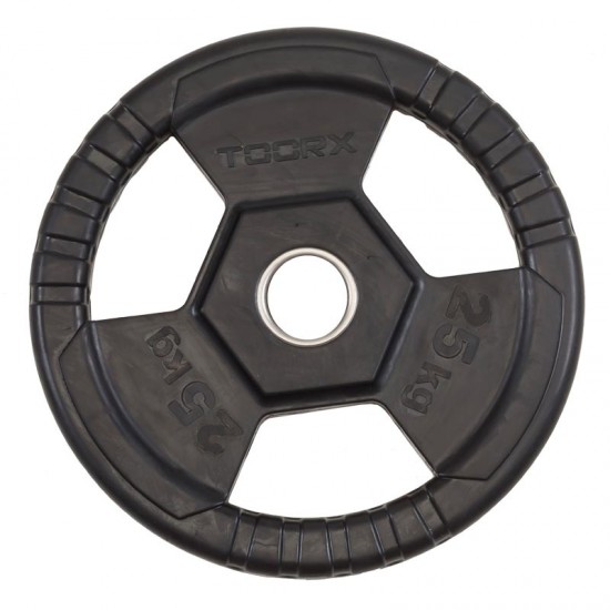 ΔΙΣΚΟΣ ΠΛΑΣΤΙΚΟΣ Φ50 (25,0kg) ΜΕ ΛΑΒΕΣ Toorx  ΔΙΣΚΟΣ ΠΛΑΣΤΙΚΟΣ Φ50 (25,0kg) ΜΕ ΛΑΒΕΣ Toorx