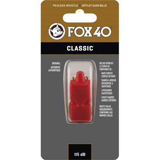 Σφυρίχτρα FOX40 Classic Safety Κόκκινη 