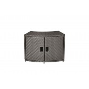 MSpa Wicker Cabinet Storage Unit - for round Spa 