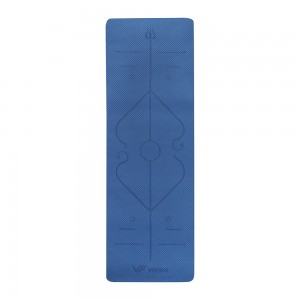 Viking Yoga / Pilates TPE Mat with  Body Line Printing