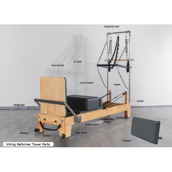 Viking Pilates Reformer with Tower Viking Pilates Reformer with Tower