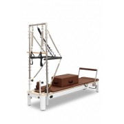 Viking Aluminium Pilates Reformer with Tower, Brown Leather Viking Aluminium Pilates Reformer with Tower, Brown Leather