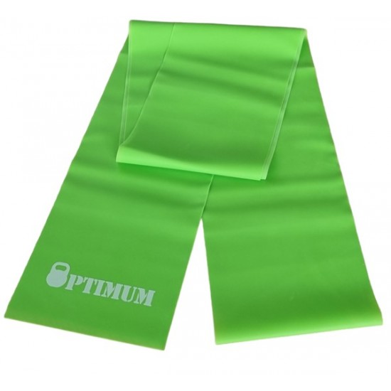 LATEX GYM BAND 250X15CM ΠΡΑΣΙΝΟ (ΜΕΣΑΙΟ) OPTIMUM 