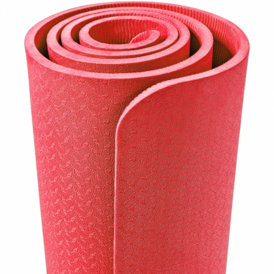 TPE YOGA MAT (ΚΌΚΚΙΝΟ) 183X61X0,6CM OPTIMUM 