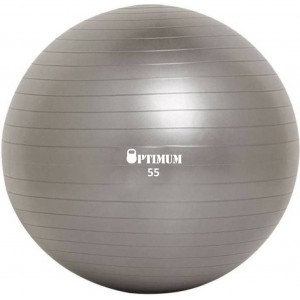 GYM BALL 55CM (GREY) ANTI-BURST 900G OPTIMUM GYM BALL 55CM (GREY) ANTI-BURST 900G OPTIMUM