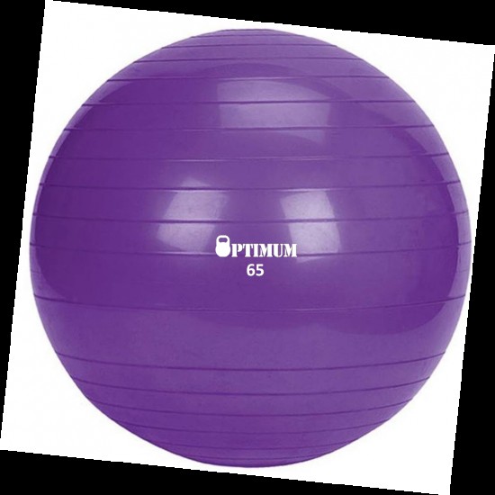 GYM BALL 65CM (ΜΟΒ) ANTI-BURST 1100GR OPTIMUM 