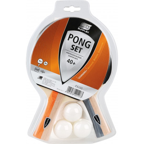 Σετ Ping Pong Sunflex (2 ρακέτες + 3 μπαλάκια) 