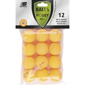 Μπαλάκια Ping Pong Sunflex Hobby PVC 12 Τεμάχια Πορτοκαλί