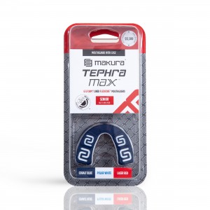 Προστατευτικό Μασελάκι Makura Tephra Max Μπλε/Λευκό/Κόκκινο SR