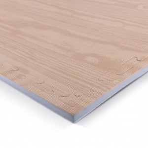 Δάπεδο Προστασίας Puzzle EVA 100x100x2 cm – Ξύλο / Γκρι