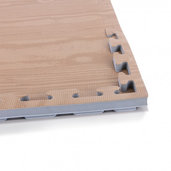 Δάπεδο Προστασίας Puzzle EVA 100x100x2 cm – Ξύλο / Γκρι Δάπεδο Προστασίας Puzzle EVA 100x100x2 cm – Ξύλο / Γκρι