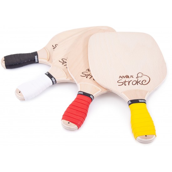 Ρακέτα Παραλίας AMILA Stroke 12mm 400gr Κίτρινο Grip 