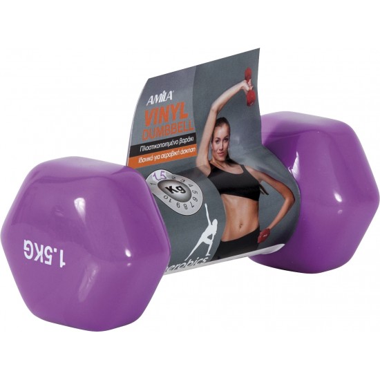 AMILA Vinyl Dumbbell 1,5Kg 