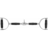 Μπάρα Τροχαλίας με Λαβές με επικάλυψη λάστιχου (86cm)