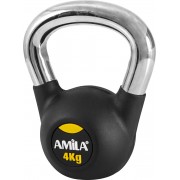 AMILA Kettlebell Rubber Cover Cr Handle 4Kg 