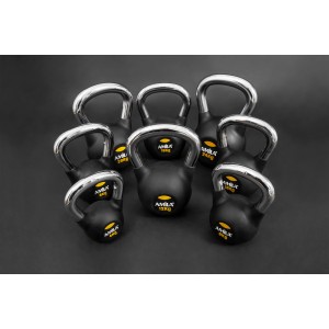 AMILA Kettlebell Rubber Cover Cr Handle 24kg AMILA Kettlebell Rubber Cover Cr Handle 24kg
