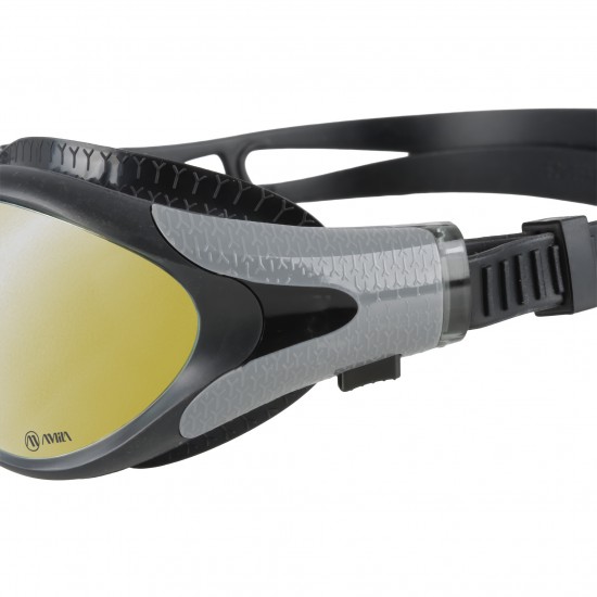 Γυαλιά Κολύμβησης AMILA TP-401AFM Μαύρα/Γκρι Καθρέφτης UV 