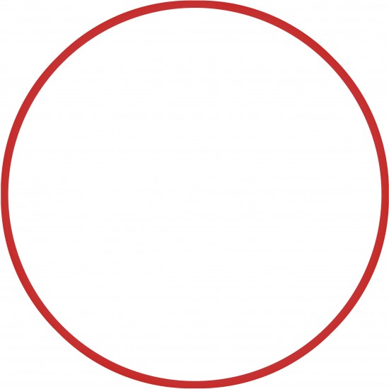 Χούλα-Χουπ 60cm - Φ18mm - 120gr, Κόκκινο 