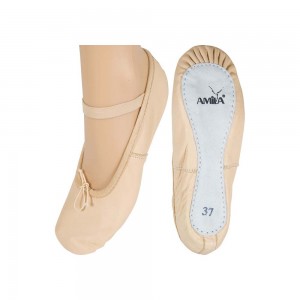 Παπούτσια Μπαλέτου Δερμάτινα Μπεζ, Νο34 Παπούτσια Μπαλέτου Δερμάτινα Μπεζ, Νο34