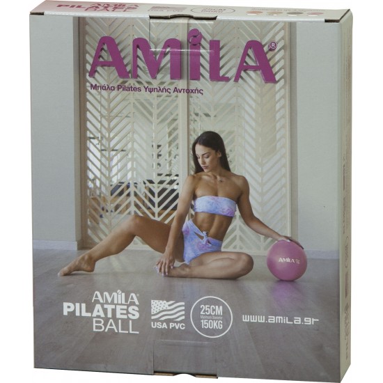 Μπάλα Γυμναστικής AMILA Pilates Ball 25cm Κόκκινη 