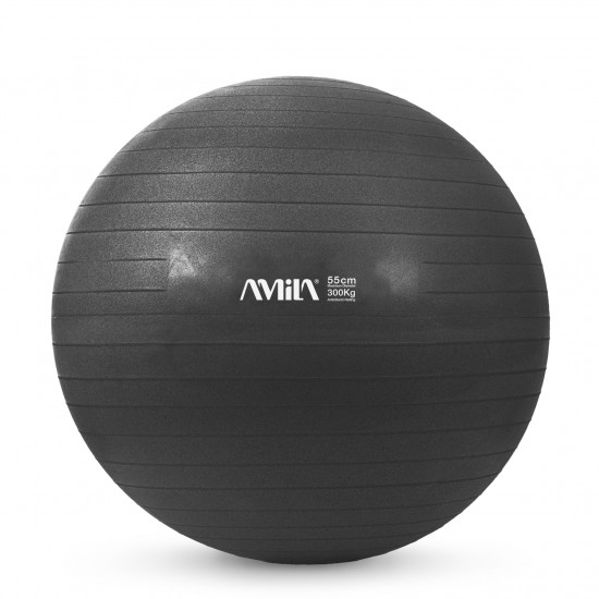 Μπάλα Γυμναστικής AMILA GYMBALL 55cm Μαύρη Bulk Μπάλα Γυμναστικής AMILA GYMBALL 55cm Μαύρη Bulk