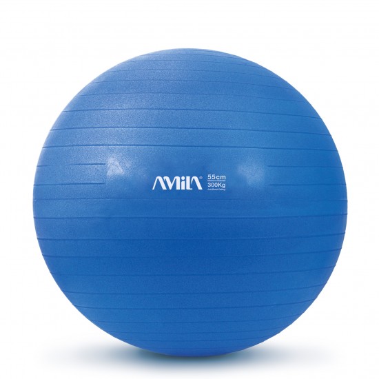 Μπάλα Γυμναστικής AMILA GYMBALL 55cm Μπλε Bulk 