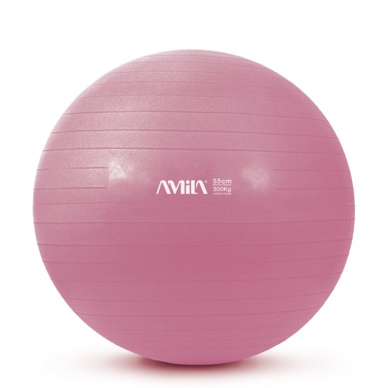 Μπάλα Γυμναστικής AMILA GYMBALL 55cm Ροζ Bulk 