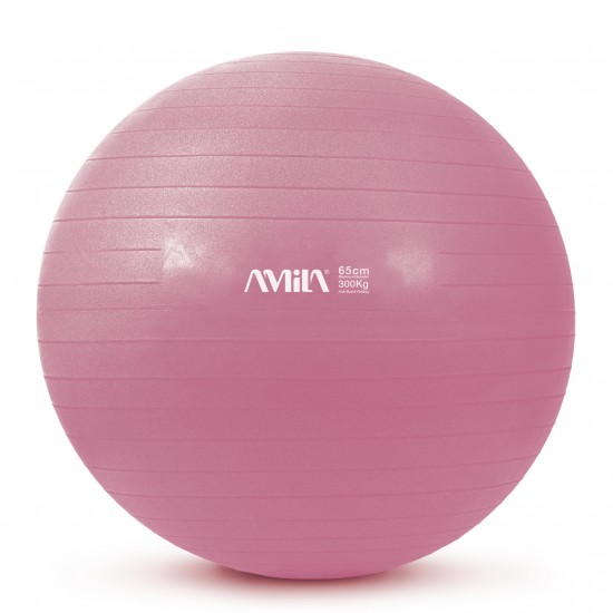 Μπάλα Γυμναστικής AMILA GYMBALL 65cm Ροζ Bulk 