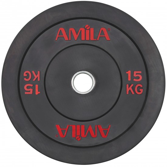 Δίσκος AMILA Black R Bumper 50mm 15Kg 