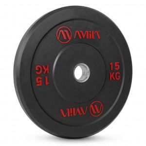 Δίσκος AMILA Black R Bumper Slim 50mm 15Kg Δίσκος AMILA Black R Bumper Slim 50mm 15Kg