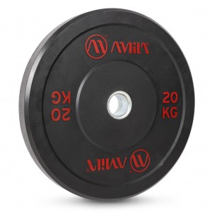 Δίσκος AMILA Black R Bumper Slim 50mm 20Kg Δίσκος AMILA Black R Bumper Slim 50mm 20Kg