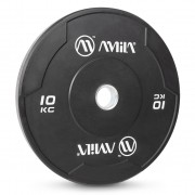 Δίσκος AMILA Black W Bumper Slim 50mm 10Kg Δίσκος AMILA Black W Bumper Slim 50mm 10Kg