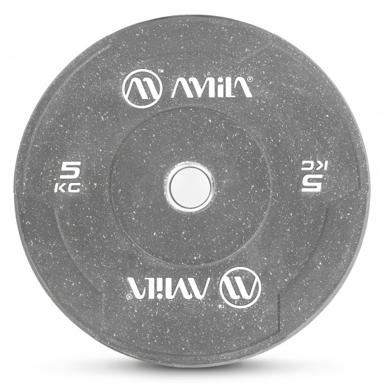 Δίσκος Color Bumper Plate Slim 50 mm 5 kg – Γκρι Δίσκος Color Bumper Plate Slim 50 mm 5 kg – Γκρι