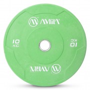 Δίσκος Color Bumper Plate Slim 50 mm 10 kg – Πράσινο Δίσκος Color Bumper Plate Slim 50 mm 10 kg – Πράσινο