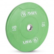 Δίσκος Color Bumper Plate Slim 50 mm 10 kg – Πράσινο Δίσκος Color Bumper Plate Slim 50 mm 10 kg – Πράσινο