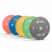 Δίσκος Color Bumper Plate Slim 50 mm 25 kg – Κόκκινο 