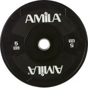 Δίσκος AMILA Black W Bumper 50mm 5Kg 