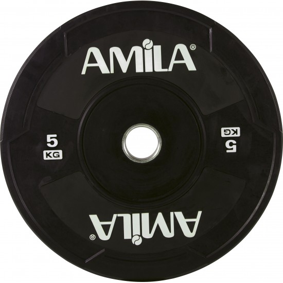 Δίσκος AMILA Black W Bumper 50mm 5Kg 