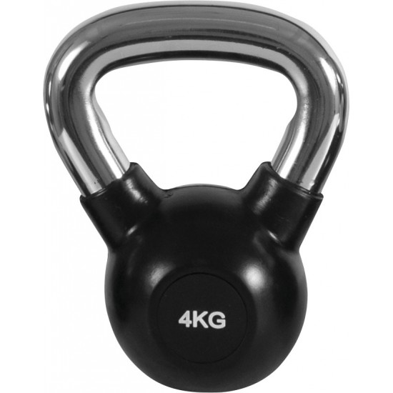 Kettlebell Rubber Cover Cr Handle 4Kg 