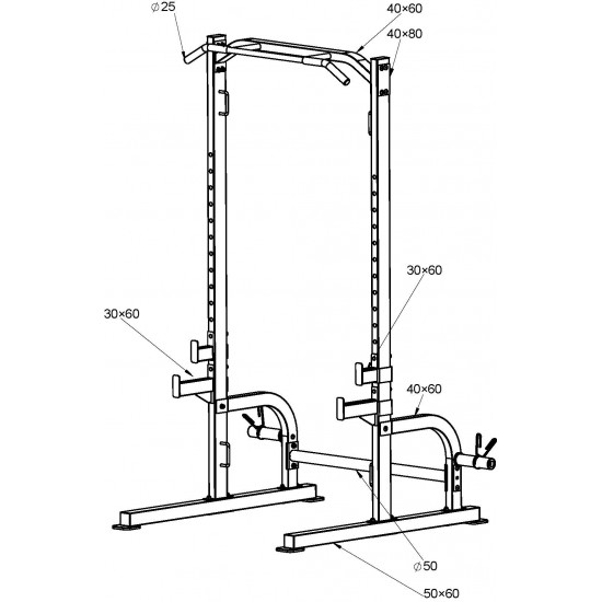 Μηχάνημα Half Rack AMILA HR350 