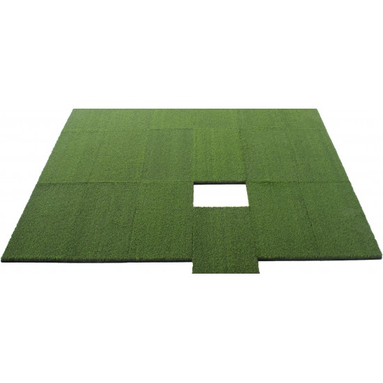Λαστιχένιο Πάτωμα BeGREEN Active Πλακάκι 100x100cm 15mm Πράσινο 